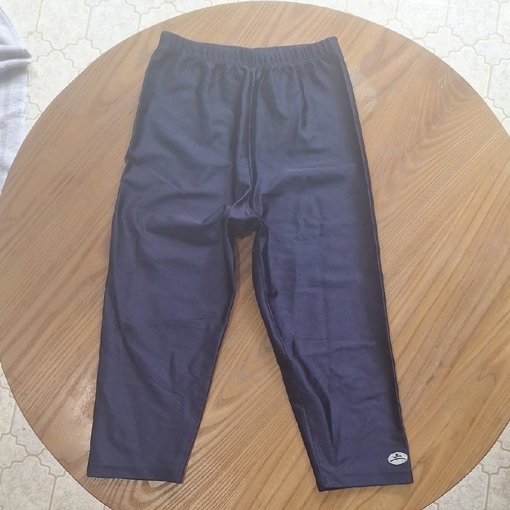 Hanes Blue Leggings Comfortable Elastic Waist